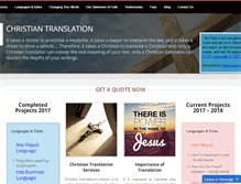 Tablet Screenshot of christian-translation.com